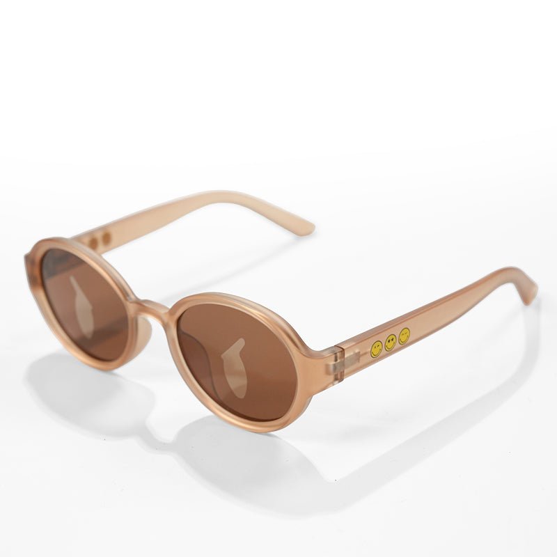 SmileyWorld Kid Sunglasses Oval Acorn Brown - SmileyWorld