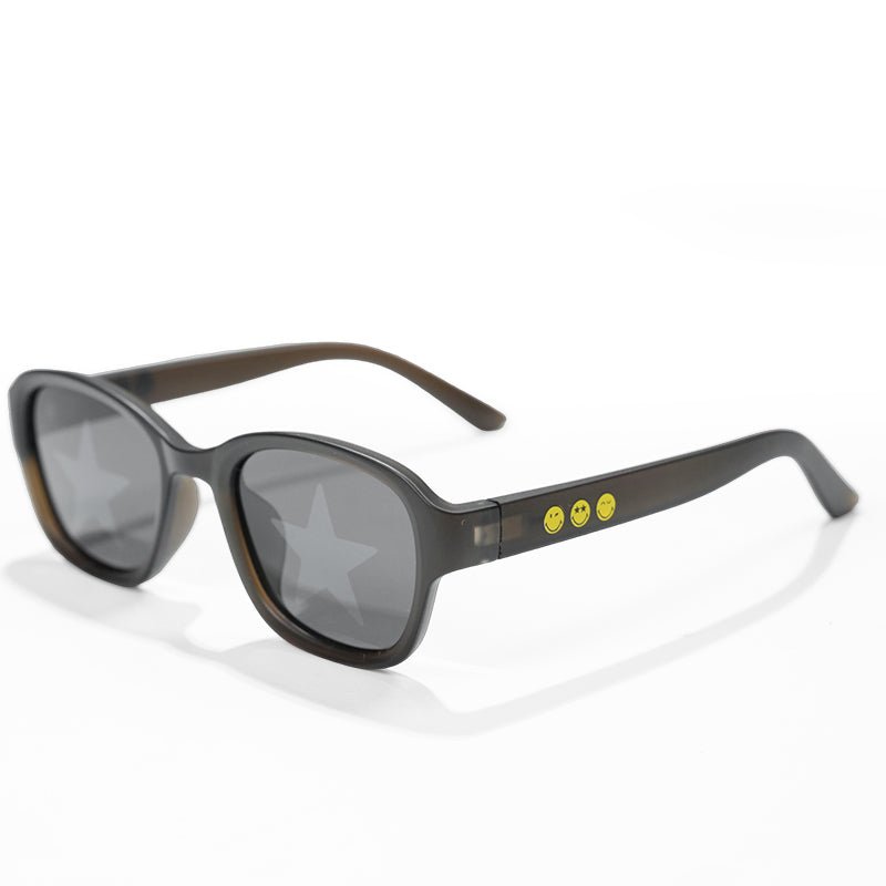 SmileyWorld Kid Sunglasses Square Obsidian Black - SmileyWorld