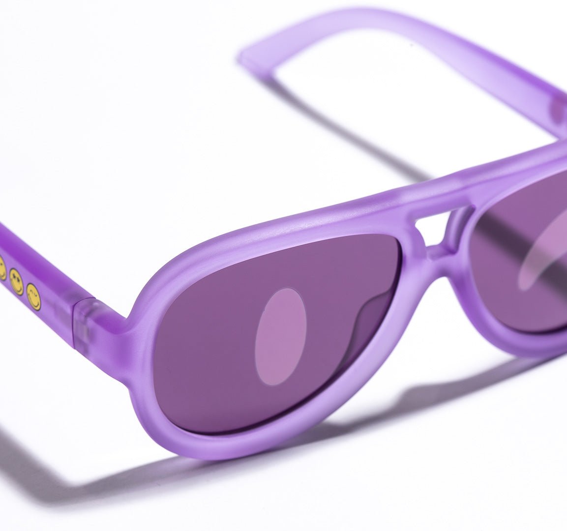 SmileyWorld Kids Sunglasses Aviator Coral Purple - SmileyWorld