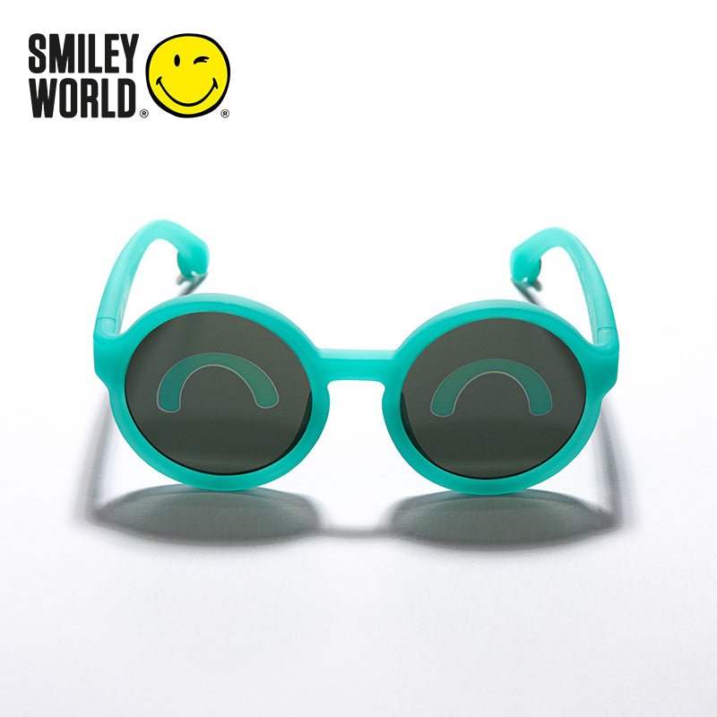 SmileyWorld Kids Sunglasses Round Lake Green - SmileyWorld