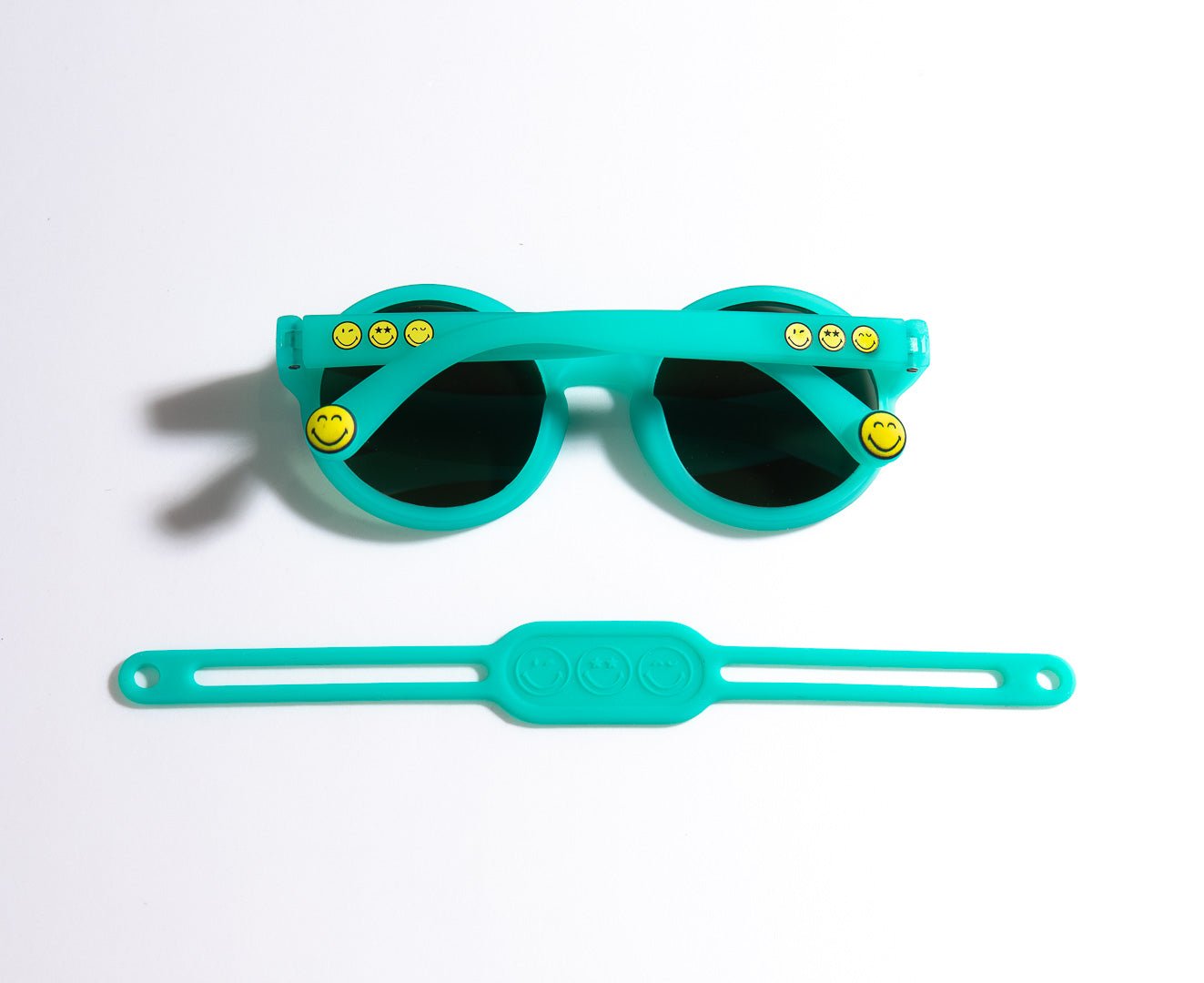 SmileyWorld Kids Sunglasses Round Lake Green - SmileyWorld