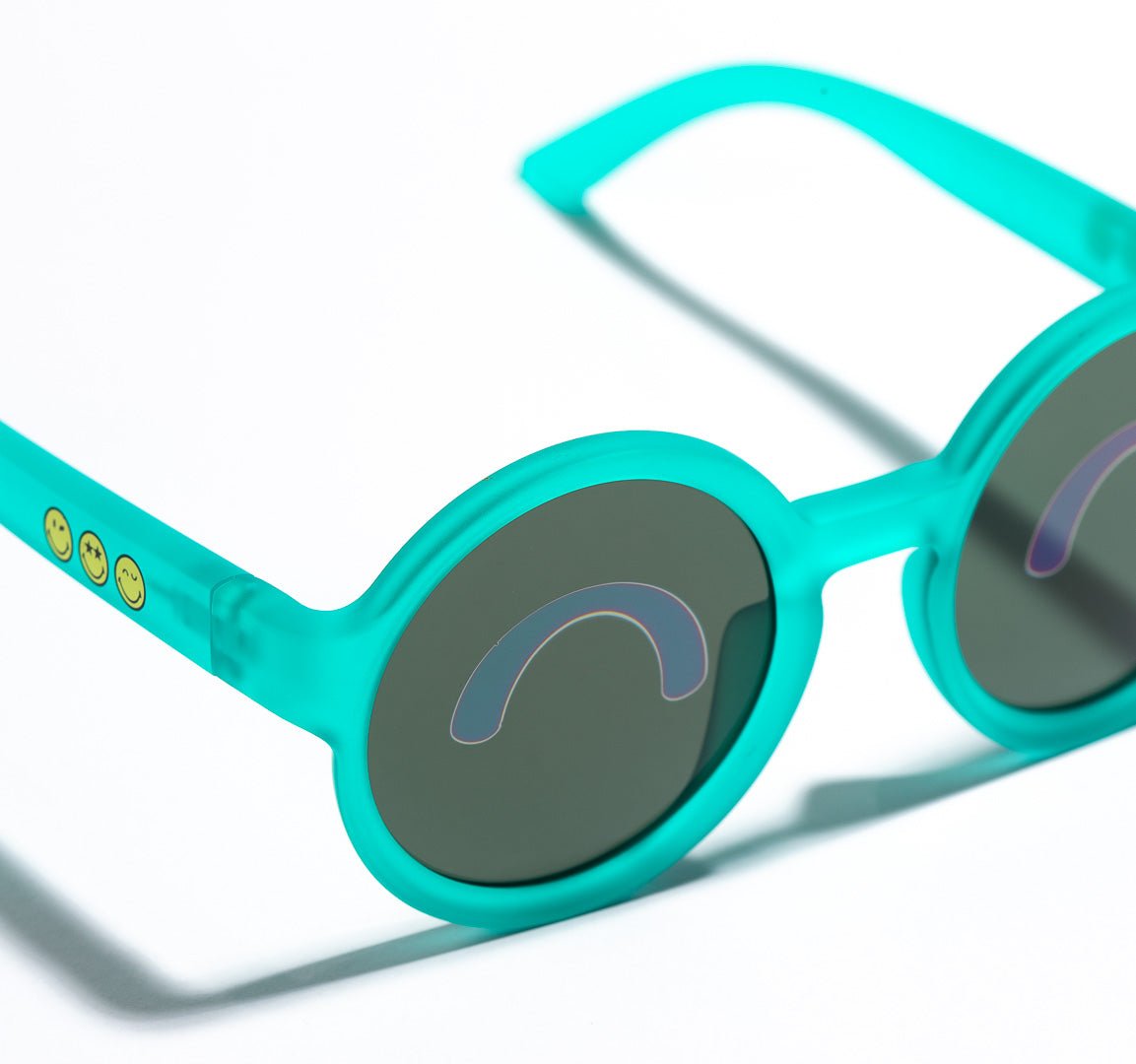 SmileyWorld Kids Sunglasses Round Lake Green - SmileyWorld