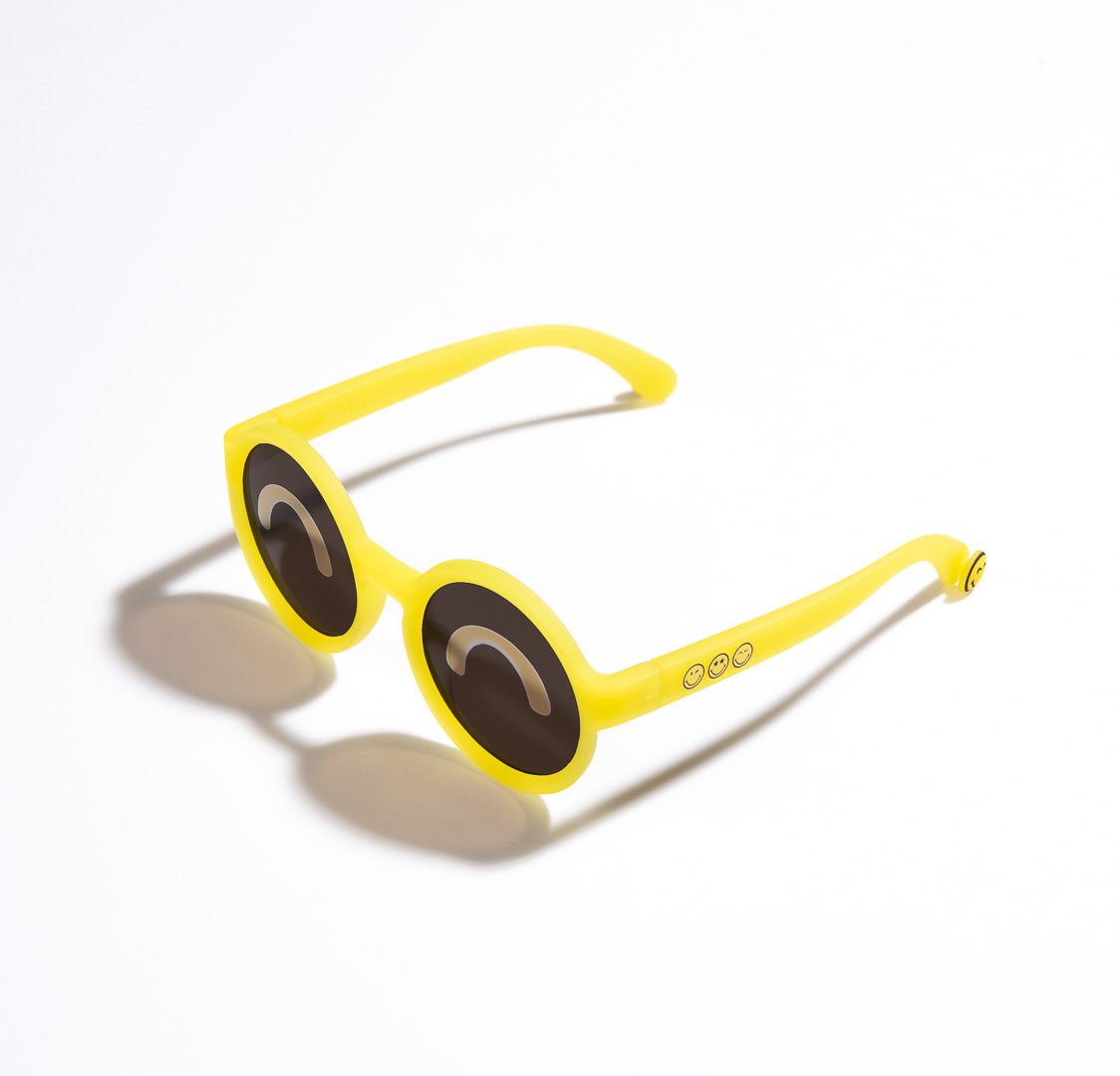 SmileyWorld Kids Sunglasses Round Sunlight Yellow - SmileyWorld