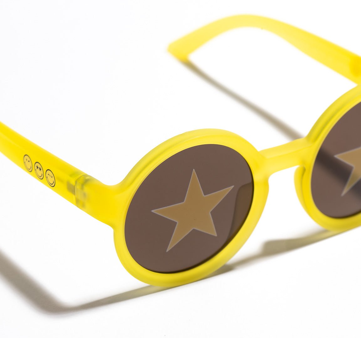 SmileyWorld Kids Sunglasses Round Sunlight Yellow - SmileyWorld