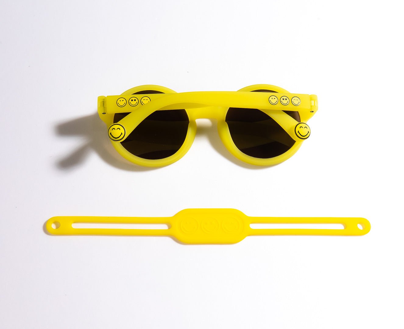 SmileyWorld Kids Sunglasses Round Sunlight Yellow - SmileyWorld
