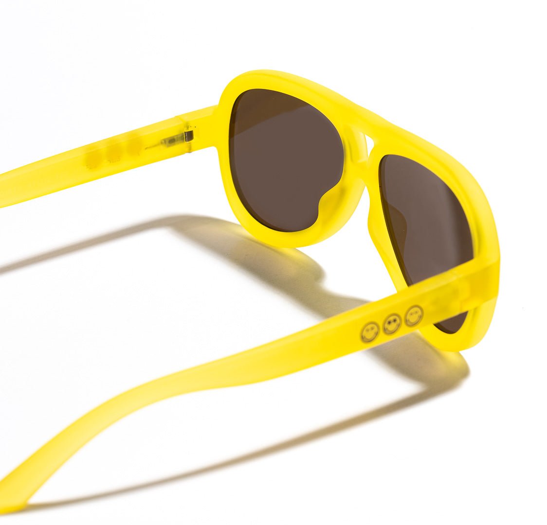 SmileyWorld Teen Sunglasses Aviator Sunlight Yellow - SmileyWorld