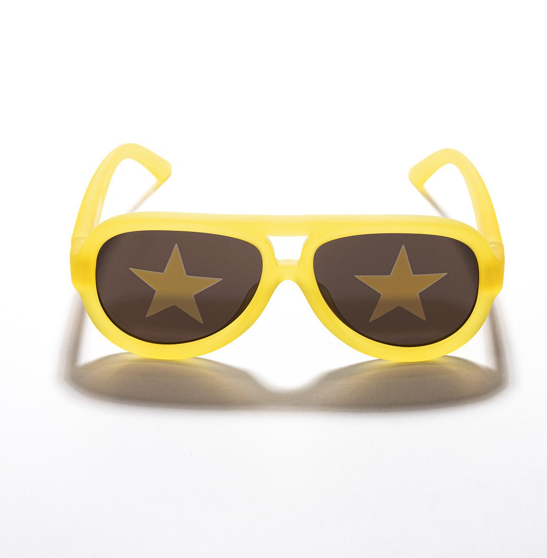 SmileyWorld Teen Sunglasses Aviator Sunlight Yellow - SmileyWorld