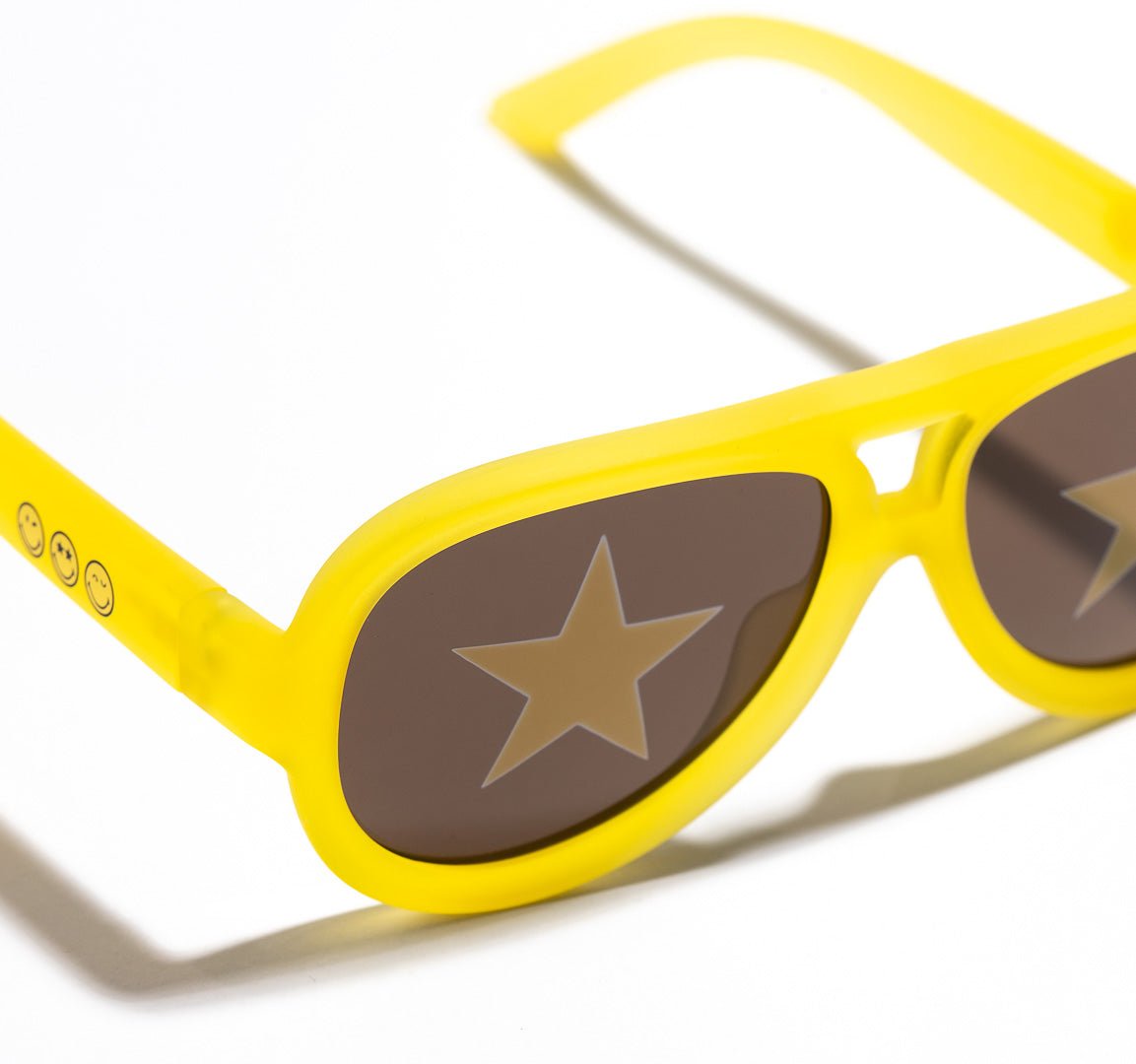 SmileyWorld Teen Sunglasses Aviator Sunlight Yellow - SmileyWorld