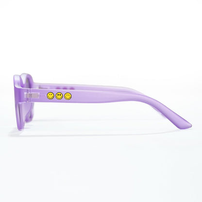 SmileyWorld Kid Sunglasses Square Coral Purple - SmileyWorld