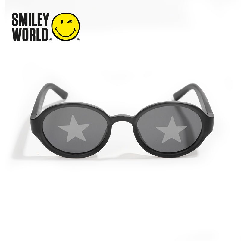 SmileyWorld Kids Sunglasses Oval Obsidian Black - SmileyWorld