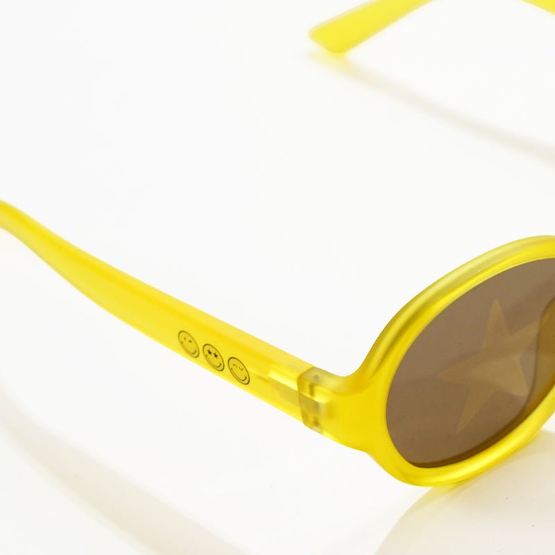 SmileyWorld Kids Sunglasses Oval Sunlight Yellow - SmileyWorld