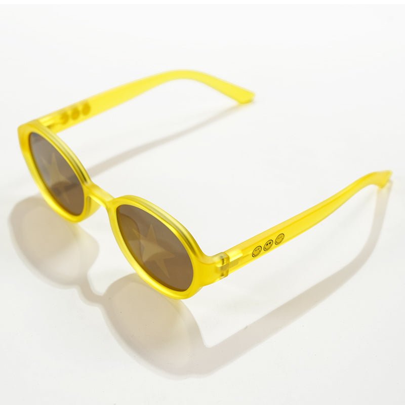 SmileyWorld Kids Sunglasses Oval Sunlight Yellow - SmileyWorld