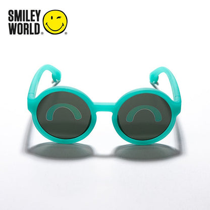 SmileyWorld Kids Sunglasses Round Lake Green - SmileyWorld