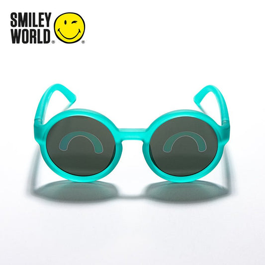 SmileyWorld Kids Sunglasses Round Lake Green - SmileyWorld