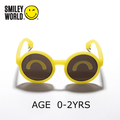 SmileyWorld Kids Sunglasses Round Sunlight Yellow - SmileyWorld