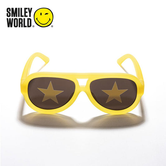 SmileyWorld Teen Sunglasses Aviator Sunlight Yellow - SmileyWorld