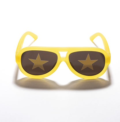 SmileyWorld Teen Sunglasses Aviator Sunlight Yellow - SmileyWorld